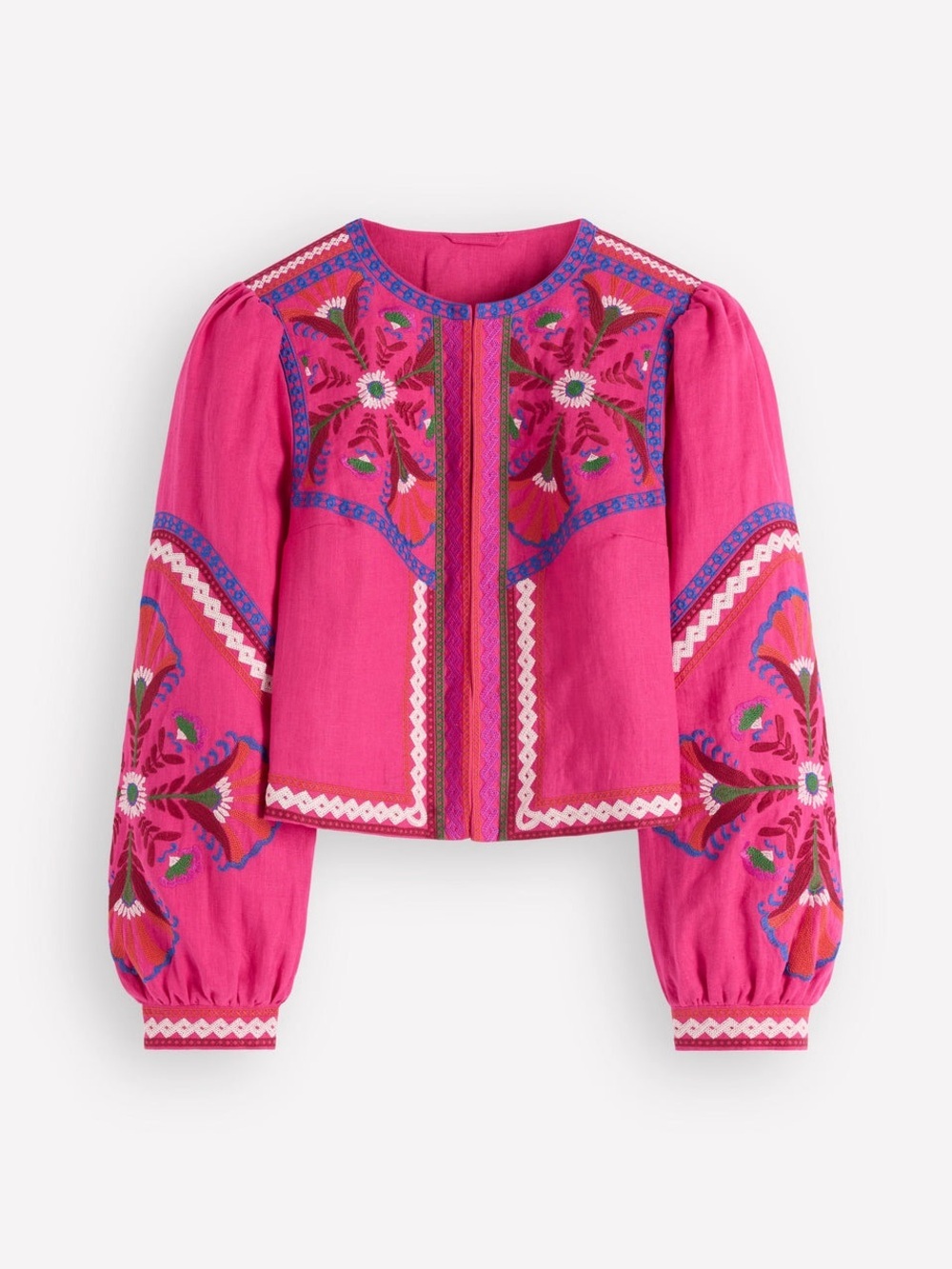 NEW BODEN Embroidered Linen Jacket
Pink Peony, Embroidered Sz: 4 - Picture 3 of 10